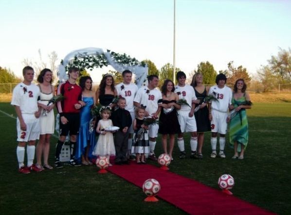 The regal Soccer Homecoming Court of 2009